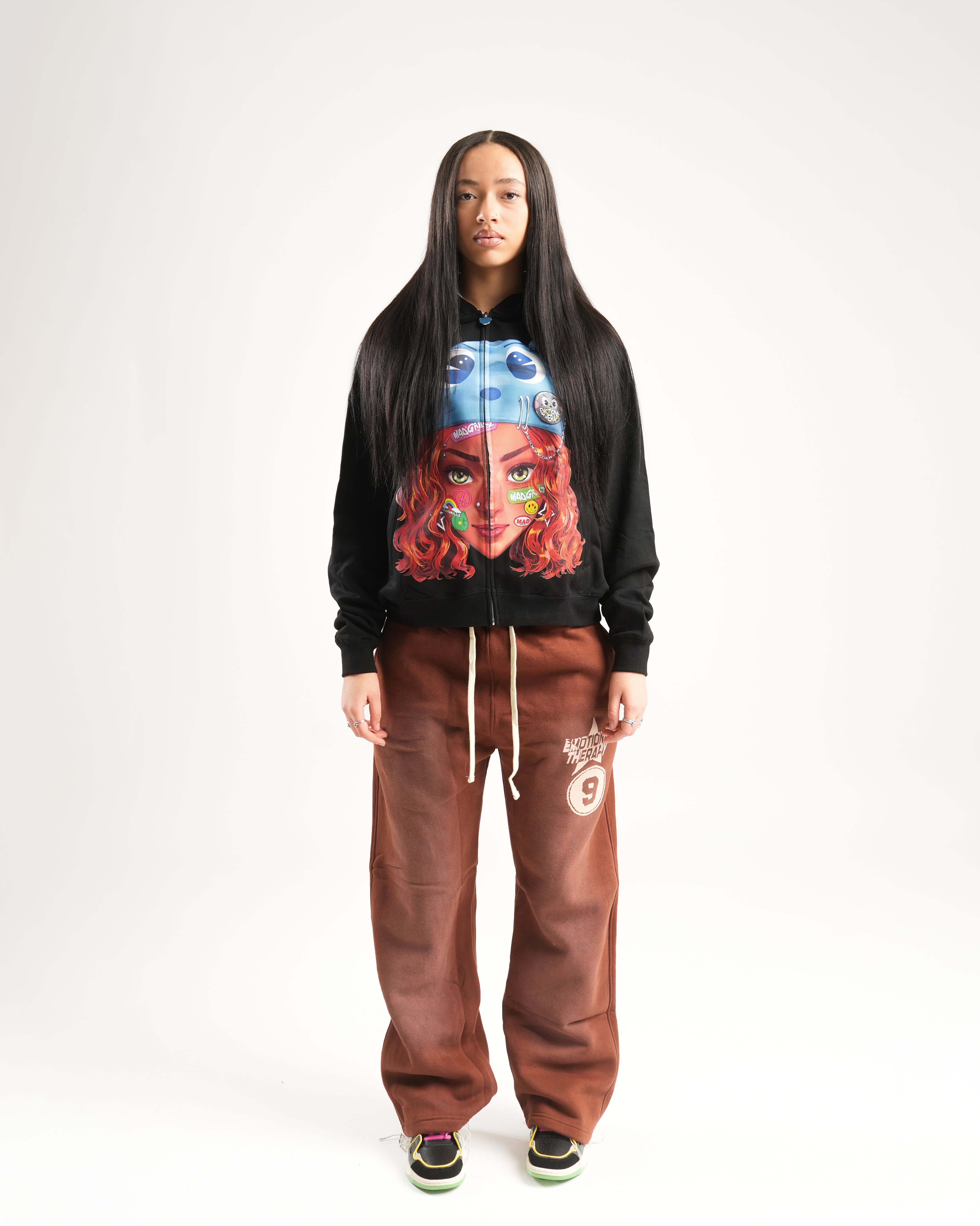 MADGRILLZ KIMMI "BIG HEAD" HOODIE (BLACK)