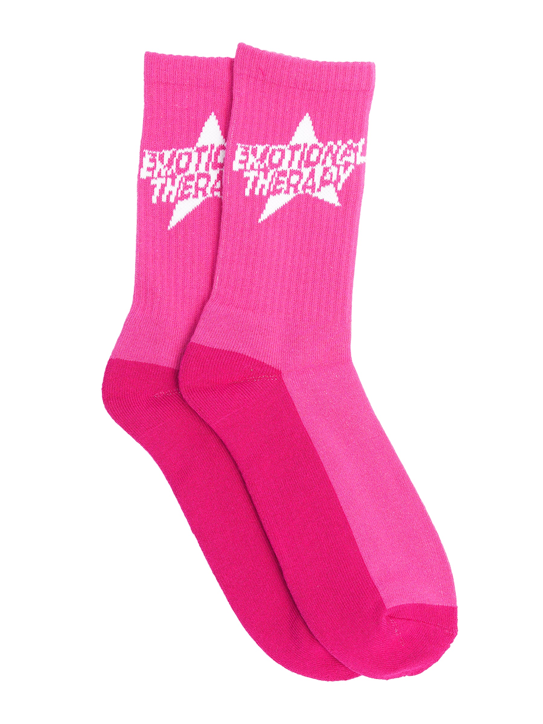 Star Socks (Pink + White)