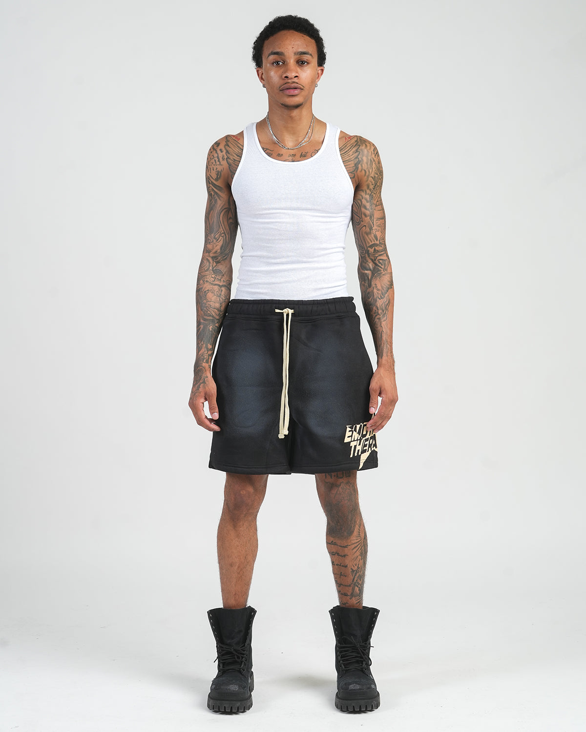 ET Star Fleece Shorts (Black)