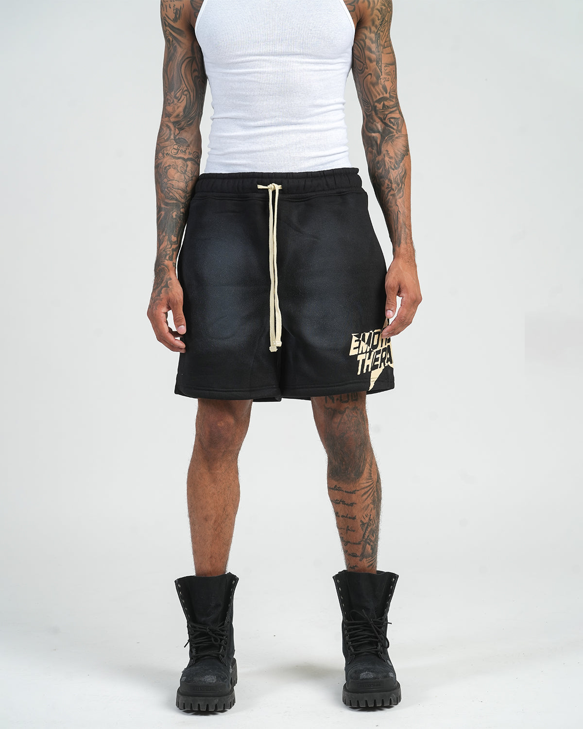 ET Star Fleece Shorts (Black)