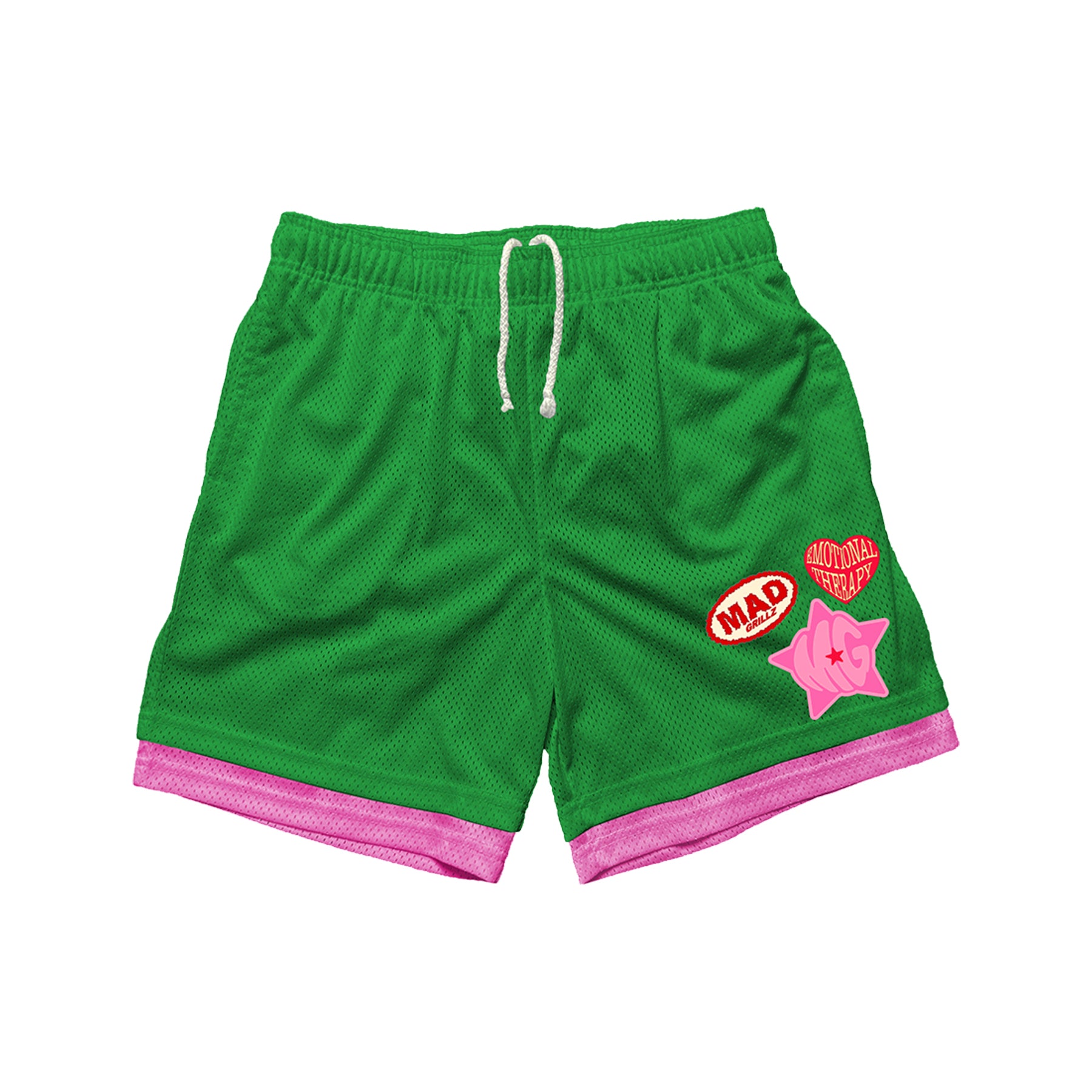 EMOTIONAL THERAPY "COMPANION" SHORTS (GREEN)