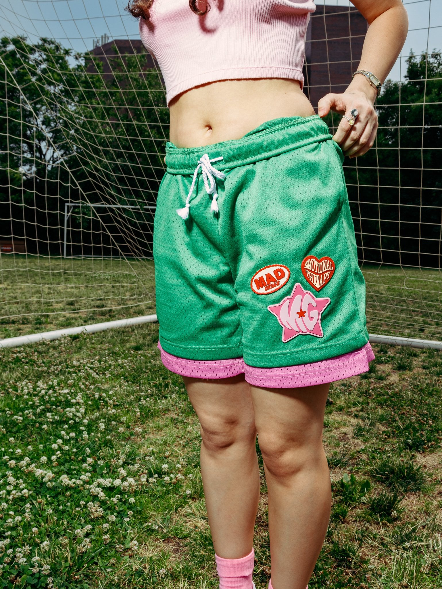 EMOTIONAL THERAPY "COMPANION" SHORTS (GREEN)